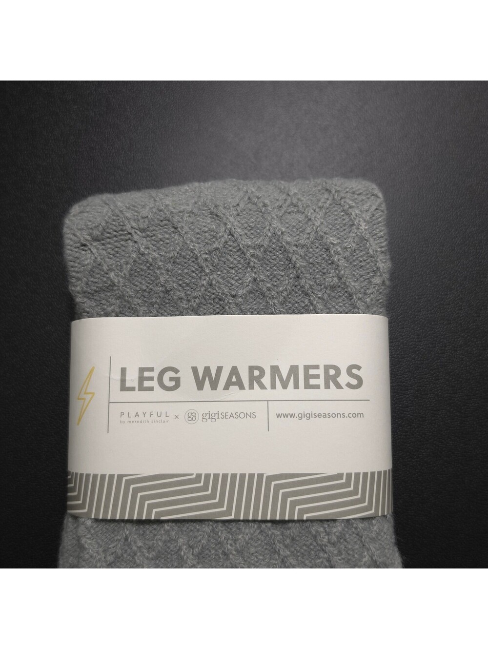 Playful by Meredith Sinclair Grey Leg Warmers One Size